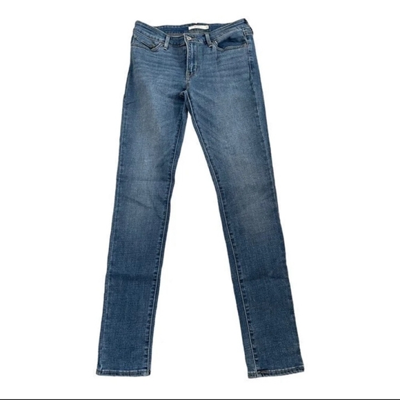Women's Jeans Medium Wash Blue Levi Strauss 711 Skinny Jeans Size: 29 - Picture 3 of 6